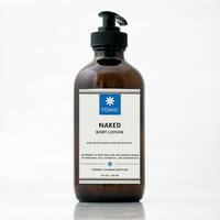 A bottle of TONIC Naked unscented bodly lotion