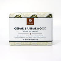 TONIC Cedar Sandalwood Bar Soap with Oat and Argan Oil