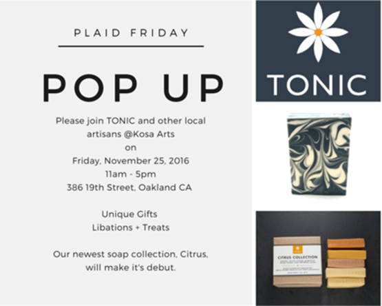 Plaid Friday Pop-Up in Oakland!