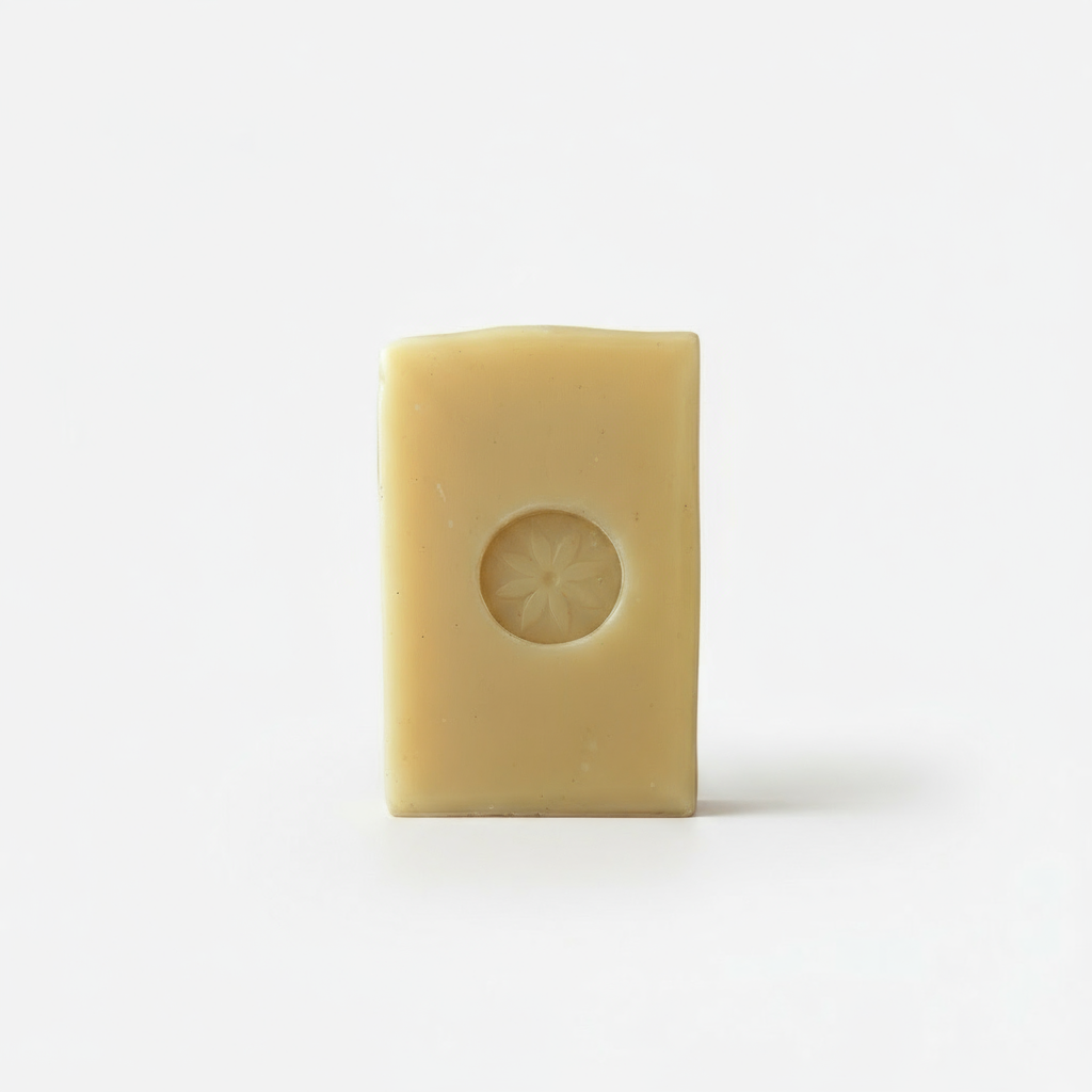 Linden Blossom Bar Soap unwrapped