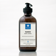 A bottle of TONIC Naked unscented bodly lotion