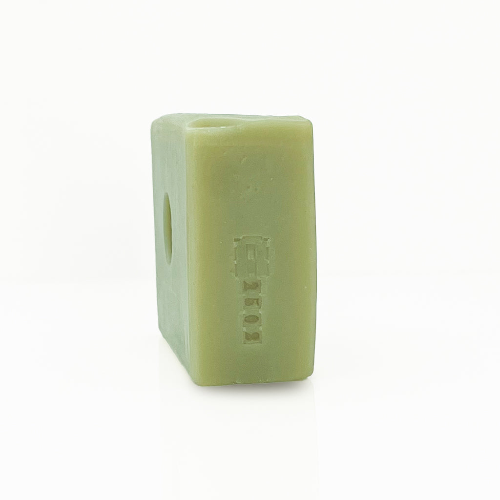 SIde view of Neroli Bar Soap with Batch Stamp