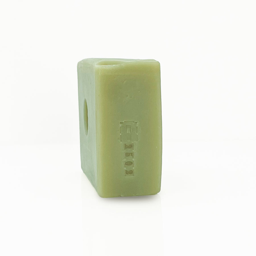 SIde view of Neroli Bar Soap with Batch Stamp