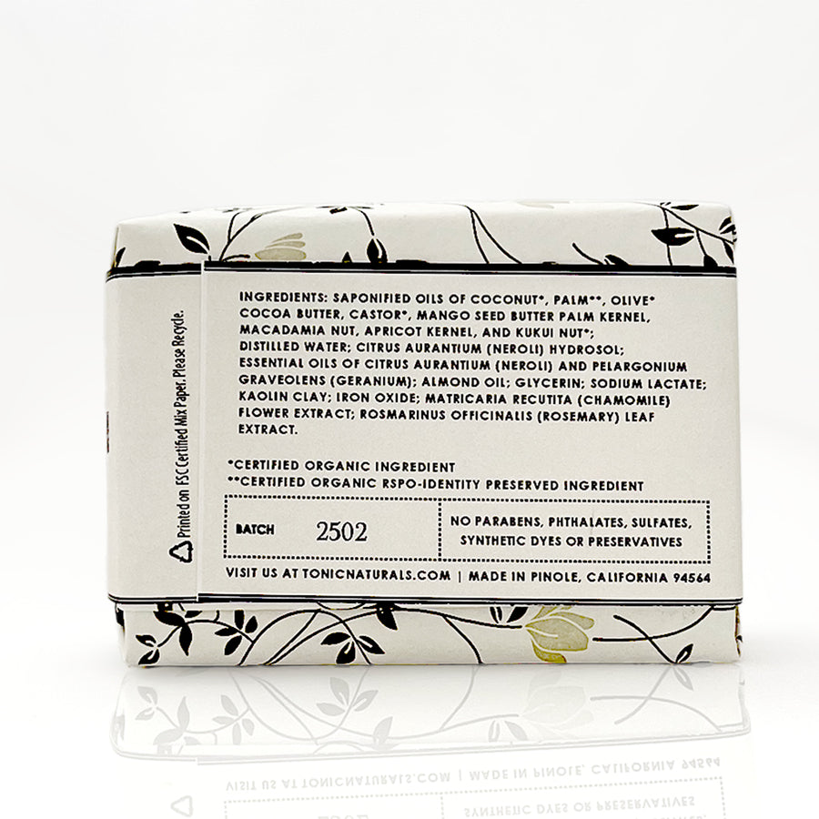 Neroli Bar Soap Ingredient Panel