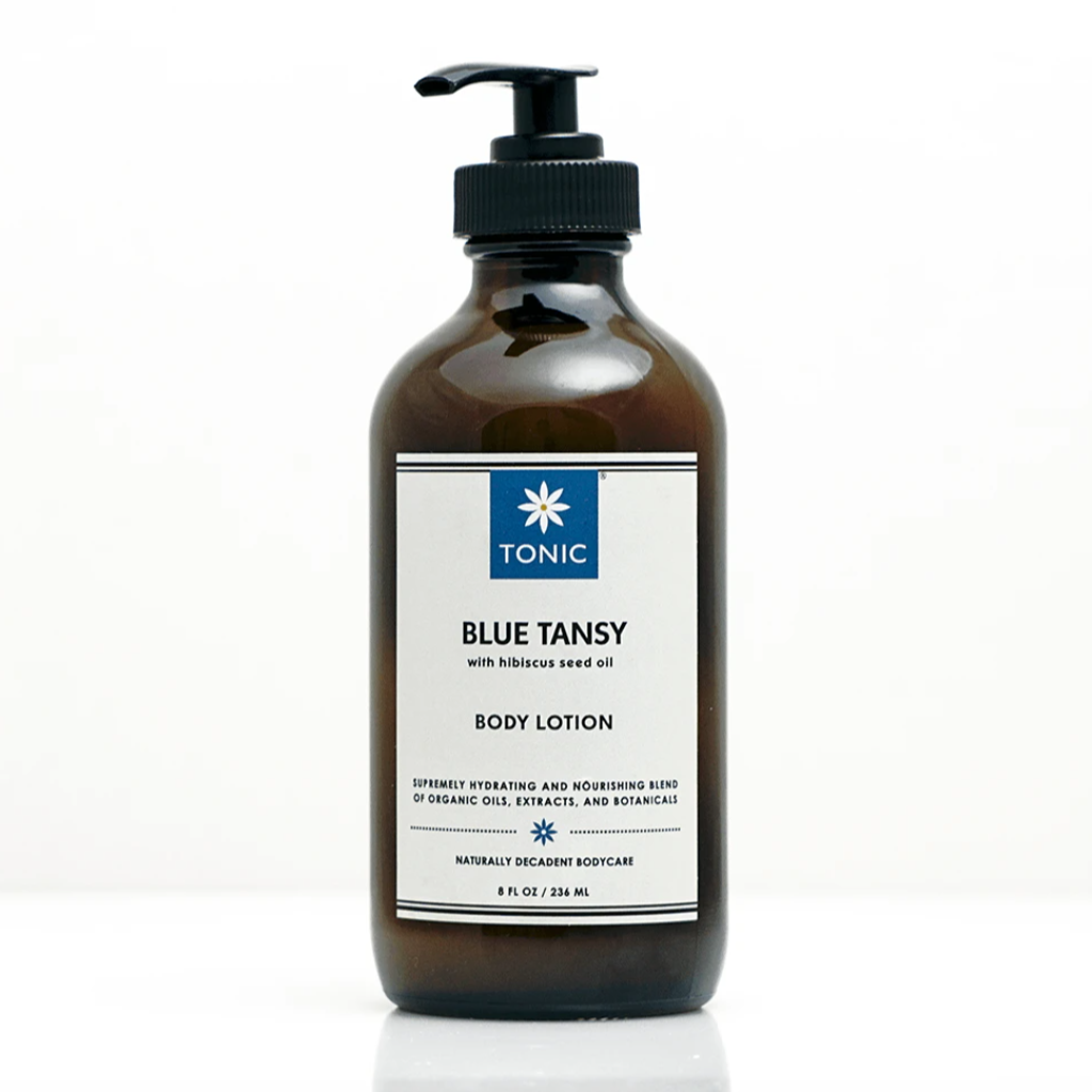 Blue Tansy Body Lotion with Hibiscus Seed Oil. For face, hands and body.made by TONIC