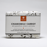 Tonic Chamomile Carrot Bar Soap with Passionfruit, Turmeric, and Honey