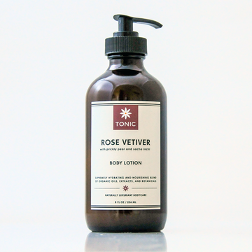 Rose Vetiver Body Lotion with Prickly Pear and Sacha Inchi Oils by TONIC