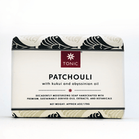 Patchouli bar soap with kukui and abyssinian oil