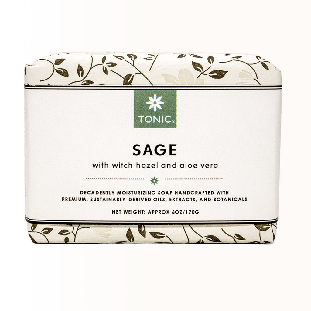 TONIC Sage Bar Soap with Witch Hazel and Aloe Vera