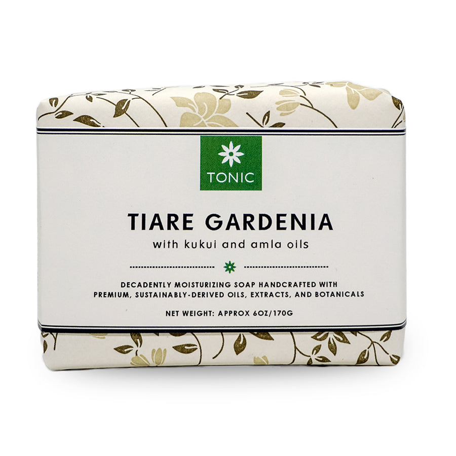 TONIC Tiare Gardenia Bar Soap with Kukui and Amla Oils